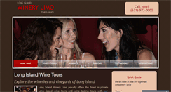 Desktop Screenshot of longislandwinerylimo.com